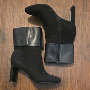 NWT Alfani Ajojo Cuff Black Heeled Boots